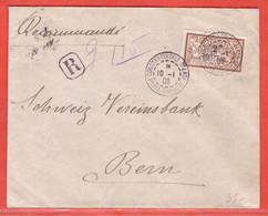 LEVANT LETTRE RECOMMANDEE DE 1905 DE CONSTANTINOPLE POUR BERNE SUISSE - Covers & Documents