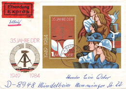 DDR - FDC 1986 BLOCK 79 EXPRÈS 4.10.1986 / ZO53 - Otros & Sin Clasificación