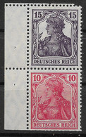 Deutsches Reich, Schöner Postfrischer Zusammendruck Der Germania-Ausgabe Von 1919 - Se-Tenant