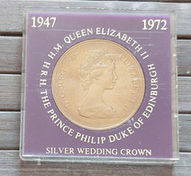 UK 1972 - 25 Pence - Elizabeth II - Silver Wedding - KM# 917 - 25 New Pence