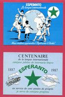 LOT DE 2 CP (Réf : CC497) (ESPERANTO) LA LANGUE INTERNATIONALE - Esperanto