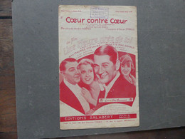 Cœur Contre Cœur We Will Always Be Sweethearts Maurice Chevalier Jeanette Mac Donald Salabert Film Une Heure Près De Toi - Filmmusik