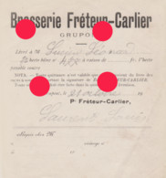 GRUPONT ( Tellin ) Vers 1900 Brasserie EMILE FRETEUR CARLIER  RARE - 1900 – 1949