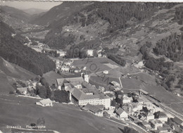 CARTOLINA  DISENTIS,GRISONS,SVIZZERA,FLUGAUFNAHME,VIAGGIATA 1960 - Disentis/Mustér