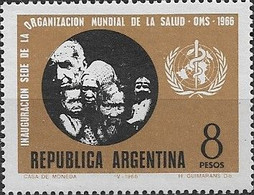 ARGENTINA - OPENING OF THE W.H.O. HEADQUARTERS, GENEVA 1966 - MNH - OMS