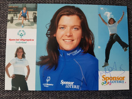 Delcampe - Marja Vis - Sponsor Loterij Schaatsploeg - 2003-2004 - Speed Skating - Nederland - Olympic Games - Original Signed - Wintersport
