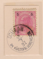 LIECHTENSTEIN VORLÄUFER - ÖSTERREICH MARKE - KAT. V. 53  - STEMPEL SCHAAN - ...-1912 Vorphilatelie