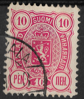 Finland Russian Government 1890 10P. Perf 14:13. Mi 29Bb. Sordavala Postmark, Karelia. Now Russian Town Сортавала - Used Stamps