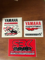 3 X Autocollant  YAMAHA World Superbike Team & SBK 2000 World Championship - Stickers - Pegatinas