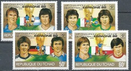 TCHAD Football, Coupe Du Monde 82. Yvert 399E/H ** MNH - 1982 – Spain