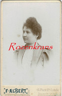 Oude Foto CDV Carte De Visite Portrait Femme Woman Bijoux F. Albert Bruxelles Photographe Ancienne Photo Old - Zonder Classificatie