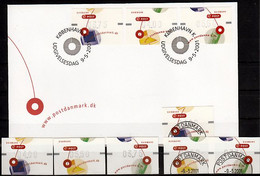 Denemarken FDC  ATM Mi 14,16 Div. Waarden Brief + Zegels Postfris En Gestempeld, Zie Scan!! - Timbres De Distributeurs [ATM]