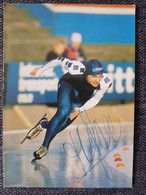 Delcampe - Kaart Hein Vergeer - KNSB - Speed Skating - Netherlands - ORIGINAL SIGNED - Wintersport