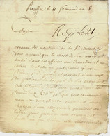 1799 REVOLUTION NEGOCE LETTRE Par Jolly à Ruffec à Colomb Syndic De La Liquidation Des Affaires De Dubergier à Bordeaux - ... - 1799