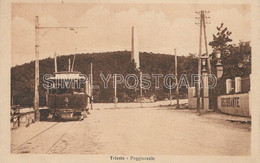 CARTOLINA  TRIESTE - POGGIOREALE - ANIMATA - TRAM - RISTORANTE - PRIMI '900 - D19 - Trieste (Triest)