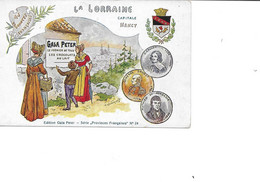 LA LORRAINE Carte Publicitaire "GALA PETER" Lls. P. Kauffmann (S279) - Lorraine