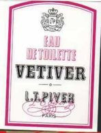 Calendrier   Carte Parfumée  L T PIVER    EAU  DE TOILETTE  VETIVER 1998 - Anciennes (jusque 1960)