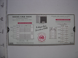 Abaque Réglette Carton Articulée OMARO Fermetures FMB Vendome GRILLES GARAGES - Supplies And Equipment