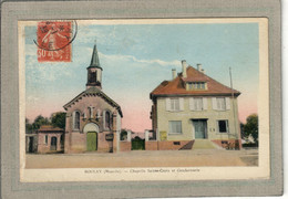 CPA - (57) BOULAY - Aspect De La Gendarmerie Et De La Chapelle Sainte-Croix En 1938 - Carte Colorisée - Boulay Moselle