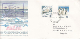 New Zealand 1991 Cover Ca Scott Base / Mount Erebus Ca Christchurch 18 MR 91 (SC140C) - Covers & Documents