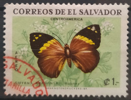 EL SALVADOR 1969 Airmail - Butterflies. USADO - USED. - El Salvador