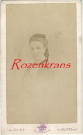 Oude Foto CDV Karton Portrait Carte De Visite Le Jeune Joliot Paris Jeune Fille Girl 1876 19ieme S° Old Ancienne Photo - Unclassified