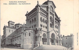 CPA MONACO LA CATHEDRALE 743 DOS DIVISE NON ECRIT - Kathedrale Notre-Dame-Immaculée