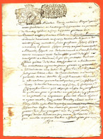Cirey Le Chateau ( Cirey Sur Blaise ) ( 52 ) Lettre Feuillet De 4 Pages Baillage Du 2 Avril 1718 - Manuscrits
