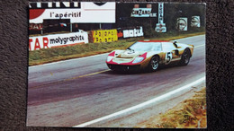 CPSM LE MANS SARTHE CIRCUIT 24 HEURES  AUTO VOITURE SPORT UNE FORD EN PLEINE VITESSE ED JIPE 1971 - Le Mans