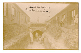 CPA 3253 - MILITARIA - Carte Photo Militaire - MARCILLY - Abri De Bombardement Dans Un Hopital Du Front / Tranchée .... - Personnages