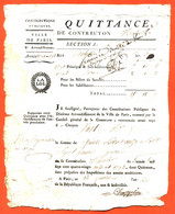 Paris ( 10e ) Quittance De Contribution Du 12 Fructidor De L'an 2 - 29 Aout 1793 - Manuscrits