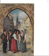 ALSACE FOLKLORE Ein Wiedersehen Illust.Hoffmann (S343) - Hoffmann, Anton - Munich