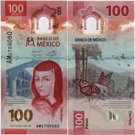 MEXICO        100 Pesos       P-New       8.5.2020       UNC  [sign. Díaz De León - Prefix AM] - Mexico