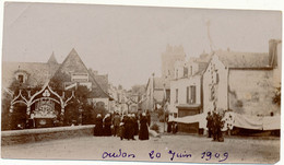 OUDON - Petite Photo  6,5 X 11,5 Cm, Datée 1909 - Oudon