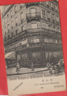 Dépt 75 PARIS Grand Comptoir De La CARTE POSTALE ILLUSTRÉE ELD E. LE DELEY 127, Boulevard Sébastopol - La Boutique - Arrondissement: 02