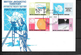 Antarctique Britannique Série 101/104 - Lettres & Documents