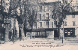 BARCELONNETTE.....           PLACE MANUEL. HOTEL DU NORD. DOUX FRERES - Barcelonnette