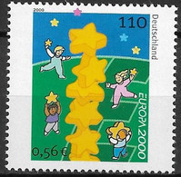 2000  Deutschland Germany   Mi. 2113 ** MNH  EUROPA  Kinder Bauen Sternenturm - Unused Stamps