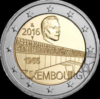 .2 Euro 2016 Lussemburgo "ponte Charlotte" UNC - Luxembourg