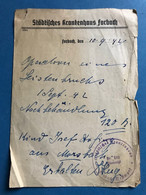 Städtisches Krankenhaus Forbach 1942 Occupation WWII Westmark - Collections