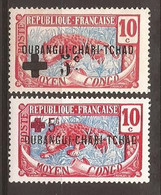 OUBANGUI - 1916 - N° 18, 19 NEUF XX MNH - Unused Stamps