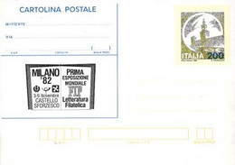 ITALIA - REPUBBLICA ITALIANA - 1982 - CP192 - 200 1ª Esposizione Mondiale Di Letteratura Filatelica - Cartolina Postale - Interi Postali