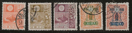 Japon 1928 N° Y&T : 202 à 206 Obl. - Oblitérés
