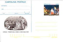ITALIA - REPUBBLICA ITALIANA - 1985 - CP204 - 400 Natale, Presepe Della Chiesa Di Santa Maria Della Neve, Ad Acireale - - Interi Postali