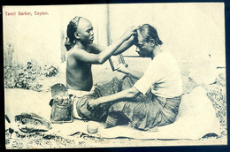 Cpa De Ceylon Sri Lanka -- Tamil Barber   -- Ceylan FEV22-15 - Sri Lanka (Ceylon)