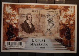 2012 - France - MNH - Opera - Le Bal Masqué - Souvenir Sheet Of 2 Stamps - Ungebraucht