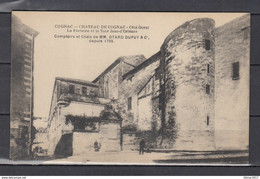 Postkaart Van Cognac - Chateau De Cognac Cote Ouest La Fontaine Et La Tour Jean-D'Orléans - Cognac