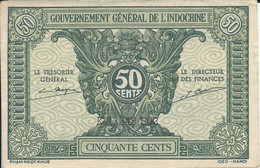 INDOCHINE   -  50  Cents   Nd(1942)   -- UNC -- - Indochine