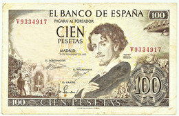 ESPAÑA - 100 Pesetas - 19.11.1965 ( 1970 ) - Pick 150 - Serie V - Gustavo Adolfo Becquer - 100 Peseten