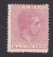 Cuba, Scott #101, Mint No Gum, King Alfonso XII, Issued 1882 - Cuba (1874-1898)